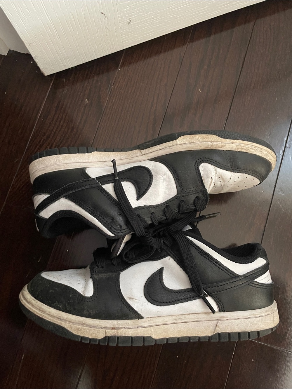 Nike Black and White Skate-Style Sneakers